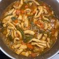El cooksnap de Miriam cuando hizo Tiras de pollo con salsa agridulce.