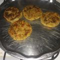 El cooksnap de Gabi Villafañe cuando hizo Hamburguesas de lentejas.