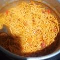 El cooksnap de Tego cuando hizo Salsa rosa.