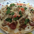 El cooksnap de Sandra cuando hizo Pizza en tortilla de trigo.