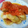 El cooksnap de Noemí cuando hizo Bacalao confitado en salsa de tomate.