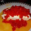 El cooksnap de Juan Fuentes cuando hizo Queso crema con Pimenton Agridulce.