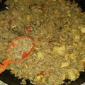 El cooksnap de Yesica Podolec cuando hizo Arroz Chaufa (arroz peruano).