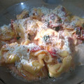 El cooksnap de Juma cuando hizo Pasta con salsa de tomate, cebolla y albahaca.
