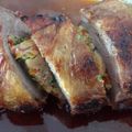 El cooksnap de Karina Arrigo cuando hizo Carne rellena al horno.