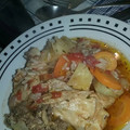 El cooksnap de Yan Beecher cuando hizo Guiso de arroz con pollo.