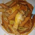 El cooksnap de Sasha Correa cuando hizo Guiso con fideos de arroz y alitas de pollo.