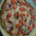 El cooksnap de Inés Ramírez cuando hizo Pizza con base de coliflor.