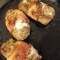 El cooksnap de Alma Nava cuando hizo Costalitos envuelto en tocino.