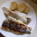 El cooksnap de Antonio Montoro Montoro cuando hizo Lubina en papillote a la sartén con hierbas aromáticas y jamón.