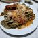 El cooksnap de Alejandra Dominguez cuando hizo Tallarines súper caseros. ESPINACAS de harinas INTEGRAL Y ARROZ.
