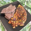 El cooksnap de Francisca Araya cuando hizo Tortilla de zapallo italiano/zanahoria.