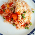 El cooksnap de Adan Hernández cuando hizo Arroz rojo.