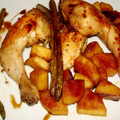 El cooksnap de carme castillo cuando hizo Picantones al horno con patatas y verduras.