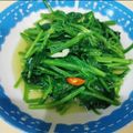 Chia Feng Liu 的 蒜炒菠菜 cooksnap