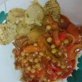 El cooksnap de Elisa Carballo cuando hizo Bifes a la criolla con papas a la españolas.