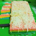 Cooksnap dari yanti apriyanti untuk resep Rainbow Cake (versi kukus 4 telur)