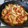 El cooksnap de "cocinar con jorgette" cuando hizo Noodles con pollo y pimiento.