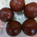 Anju Choubey's cooksnap of when they made Gulab jamun.