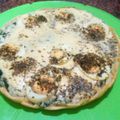 El cooksnap de Monica Cristina Torres.... cuando hizo Masa para tartas saladas: Tarta de pollo, zanahoria, cebolla, huevo, jamón y queso cáscara colorada!.