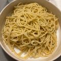 El cooksnap de alircr cuando hizo Espaguetis aglio e olio.