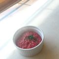 El cooksnap de Loleina cuando hizo Risotto de remolacha.