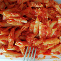 El cooksnap de Pilar Castro cuando hizo Macarrones con atún y tomate queso rallado.