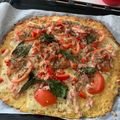 El cooksnap de Claudia Arangua cuando hizo Masa de Coliflor para Pizza/ Método Grez/Cetogénica.