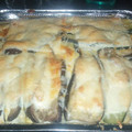 El cooksnap de Gisela Giralt cuando hizo Pastel de berenjenas y calabacín light (con pavo, queso y huevos.