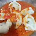 El cooksnap de Cynthia (Peti) cuando hizo Capeletis de jamón crudo y ricota.