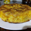 El cooksnap de Elizabeth Jara cuando hizo Tortilla española (de papa, rellena de mucho queso) ❤️.