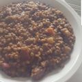 El cooksnap de Aida cuando hizo Lentejas con chorizo.