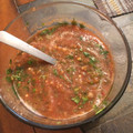 El cooksnap de jose chavez cuando hizo Salsa asada molcajeteada 🌶🌶.