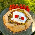 Cooksnap de Nathalie Deporte Fernandes sur la recette Tarte courgette et burrata