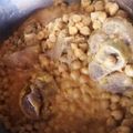 El cooksnap de Adriana Patricia cuando hizo Patitas de cerdo con garbanzos.