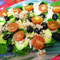 El cooksnap de Evita cuando hizo Ensalada de espinacas, atún y aguacate.