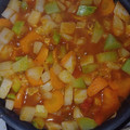 El cooksnap de oscar estrada cuando hizo Vegetales apagados en salsa.