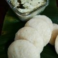 Mamta Agrawal's cooksnap of when they made Idli with coconut Chutni.