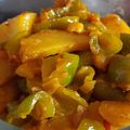 nilam jadhav's cooksnap of when they made शिमला मिरची बटाटा भाजी (shimla mirchi batata bhaji recipe in marathi).