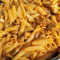 El cooksnap de Number One cuando hizo Macarrones con champiñones y salchichas.