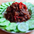 Cooksnap của Kim Dung . khi họ làm theo món Thịt ba chỉ kho ruốc sả