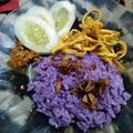 Cooksnap dari indah widianti untuk resep Nasi Uduk Ubi Ungu Sehat Tanpa Santan
