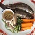 รูป Cooksnap ของ ไอ่'หนู'ชอบอ่านและดู หนังสือวายแล้วฟินคนเดียวทุกวัน เมื่อเขาทำ ปลานึ่งกับน้ำจิ้มแจ่ว
