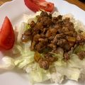 mantacarp's cooksnap of when they made 5分でハンバーグ丼！合挽き肉と玉ねぎ炒め.