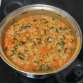 El cooksnap de Sergio Mora cuando hizo Arroz con zanahorias y espinacas.