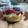 รูป Cooksnap ของ Aun Natrdav Tobklag เมื่อเขาทำ บลูเบอร์รี่ชีสพายคีโต