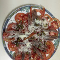 El cooksnap de Amaia Belastegui Maudes cuando hizo Carpaccio de tomate y anchoas al parmesano.