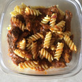 El cooksnap de Lucia Larrea cuando hizo Fideos con carne picada y salsa.
