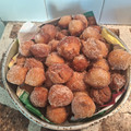 El cooksnap de Cecilia Virlee cuando hizo Buñuelos de dulce de leche🌧.