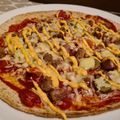 Cal's cooksnap of when they made Cheeseburger Wrap Pizzas.